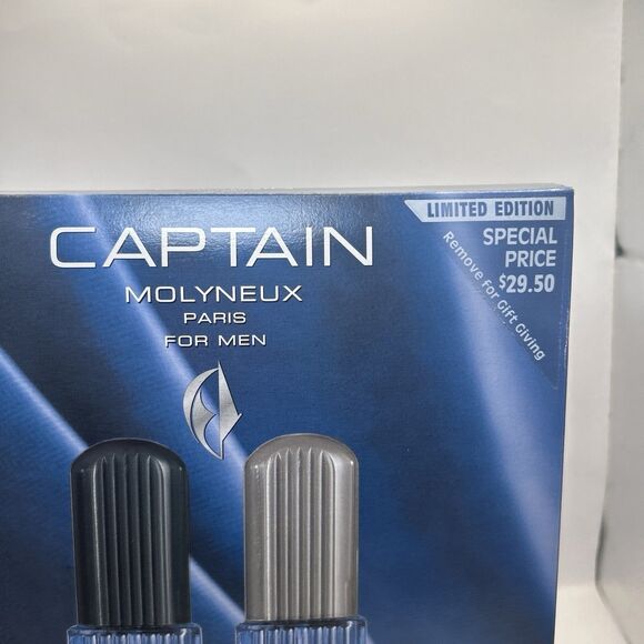 2x Captain Molyneux Men’s Gift Set - 2.5 oz EDT + After Shave Spray Each  NEW - Picture 9 of 16